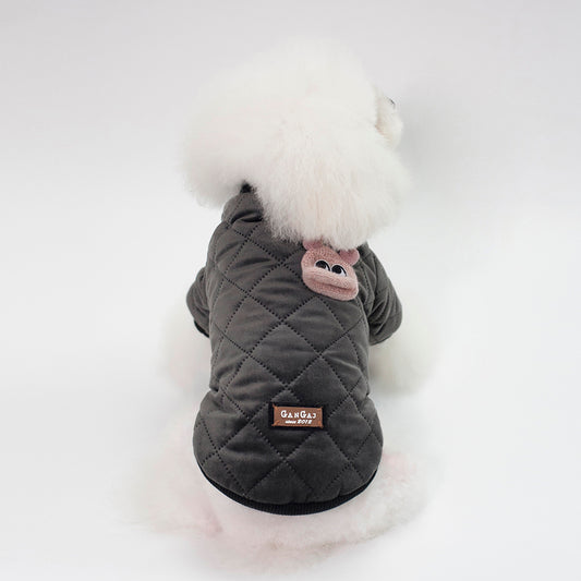 Plaid Jacket for Small Dogs - Autumn and Winter Wear